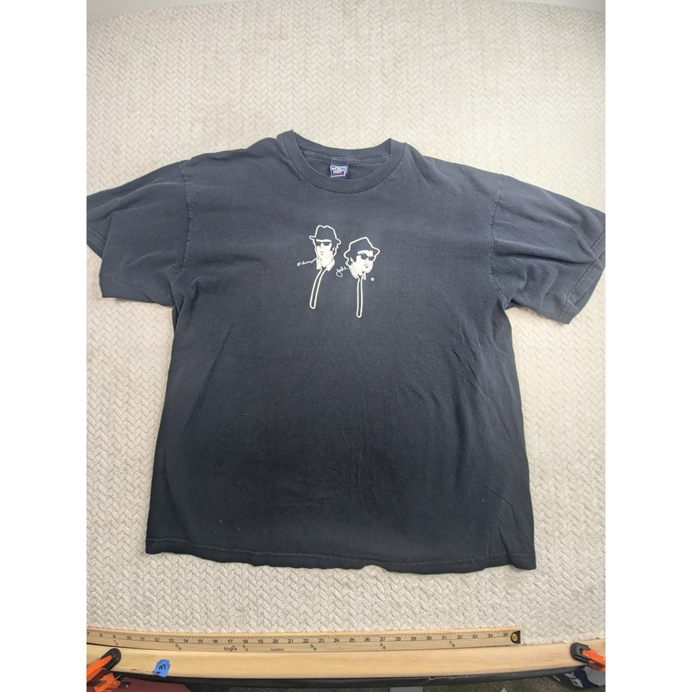 Vintage House of Blues Blues Brothers T-Shirt‎ XXL Black Elwood & Jake Graphic